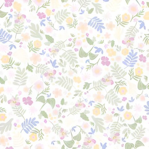 Papel de Parede Infantil Florzinhas Lilás Sonhos 4212
