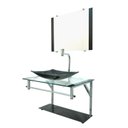 Ver imagem 2 de Gabinete de Vidro 60cm para Banheiro Cuba Retangular Preto - Dahora