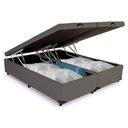 Ver imagem 5 de Cama Box Baú King Bipartido Sintético Sereneprime Cinza 192x203x44