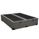 Ver imagem 6 de Cama Box Baú King Bipartido Sintético Sereneprime Cinza 192x203x44