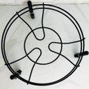 Ver imagem 6 de Suporte Multiuso para Botijão de Gás Vaso de Flor ou Galão de Água Aramado com Rodízios Preto Fosco