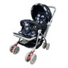 Carrinho Bebê Vira Berço Preto Com Alça Reversível Cb:Preto - 4