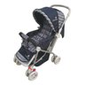 Carrinho Para Bebê Passeio Vira Berço Menino E Menina Cb:Azul escuro - 6