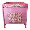 Berço Cercado Portátil Queima Estoque para Menina - Rosa Cb - 2