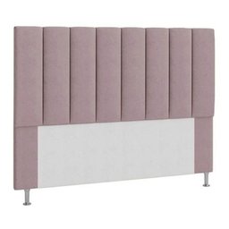 Cabeceira Estofada Cama Box Queen 160 Cm Rose - 1 Cabeceira Estofada Cama Box Queen 160 Cm Rose - 1