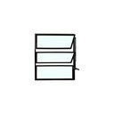 Ver imagem 2 de Vitro Basculante 60x60 Alumínio Preto Vidro Liso