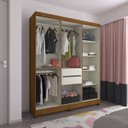 Ver imagem 2 de Guarda Roupa Casal Genova 6 Portas - Luciane Móveis Freijó com Off White