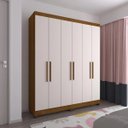 Ver imagem 1 de Guarda Roupa Casal Genova 6 Portas - Luciane Móveis Freijó com Off White
