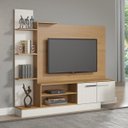 Ver imagem 1 de Painel com Rack Completo para Tv 50 Pol. 165 X 155 Cm Mdp Carvalho 0633 Menu