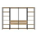 Ver imagem 6 de Guarda Roupas Closet Modulado 205cm 4 Peças com 4 Gavetas e Cabideiros Multimóveis Mp4321 Preto