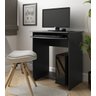 Escrivaninha Mesa Computador Office Compacta Pratica - Ej Moveis:preto - 2