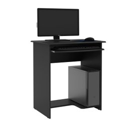 Escrivaninha Mesa Computador Office Compacta Pratica - Ej Moveis:preto - 1