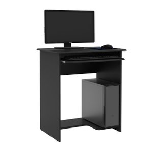 Escrivaninha Mesa Computador Office Compacta Pratica - Ej Moveis:preto