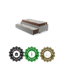 Ver imagem 7 de Bicama Box Solteiro Courino Linho 88x188 com Dois Colchões Relax Adorabile Molas Ensacadas Eco