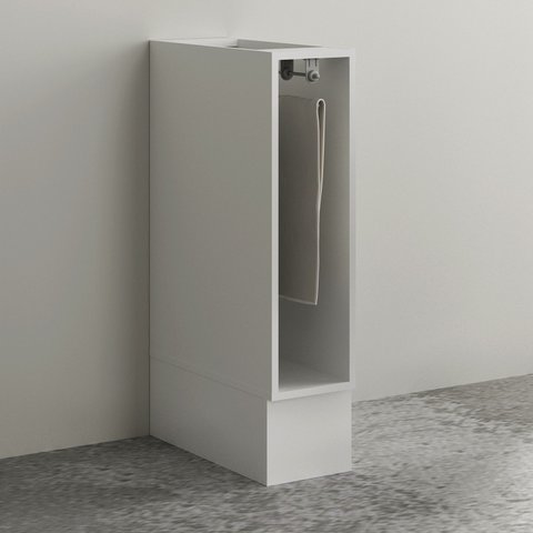 Armário de Cozinha Balcão Toalheiro 20cm S/tampo com Rodapé 100% Mdf Phoenix Móvel na Caixa