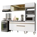 Ver imagem 2 de Armário Cozinha Modulada Completa 252cm Florença Multimóveis MP2447 Branco