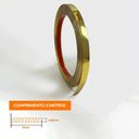 Ver imagem 2 de Fita Metalizada Auto Colante Pvc 11mm P Decoração de Móveis e Paredes Dourado 5m