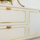 Ver mais imagens de Fita Metalizada Auto Colante Pvc 11mm P Decoração de Móveis e Paredes Dourado 5m