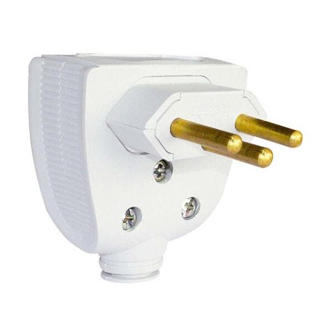 Plugue 2P T 10A branco Pial