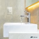 Ver imagem 6 de Cuba Cerâmica Lavabo Banheiro Em Louça Semi-encaixe Branca Tubrax