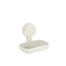 Saboneteira de parede Arthi com ventosas de plástico off white - 1
