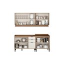 Ver imagem 3 de Kit de Cozinha Completa 4 Peças Alpha (2aéreos+2balcões) C4p175 Branco - Carraro