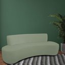 Ver imagem 5 de Sofá Orgânico 04 Lugares 230cm Mônaco Bouclé Verde Claro - Nexta Casa