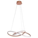 Ver imagem 1 de Lustre Pendente Vornado Cobre Led 3000k 36w P/ Sala Luxo