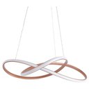 Ver imagem 2 de Lustre Pendente Vornado Cobre Led 3000k 36w P/ Sala Luxo