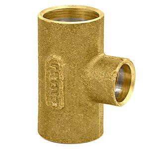 Tê de Latão com Solda B22""xb22""xb22"" - 02.9.46.0002.02 - Ramo Tê de Latão com Solda B22"xb22"xb22