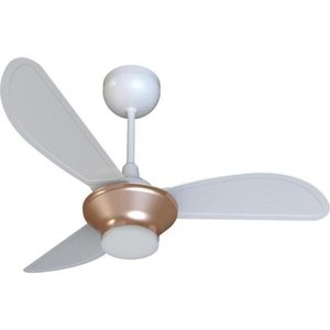 Ventilador de Teto Ventisol Mistral 3 Pás Branco/bronze Bivolt