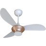 Ventilador de Teto Ventisol Mistral 3 Pás Branco/bronze Bivolt - 1