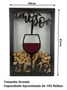 Ver imagem 4 de Quadro Porta Rolhas - Amor Por Vinho - 150 Rolhas