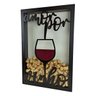 Quadro Porta Rolhas - Amor Por Vinho - 250 Rolhas - 1