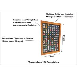 Quadro Porta Tampinhas - Linha Master Cerejeira - 104 - 3