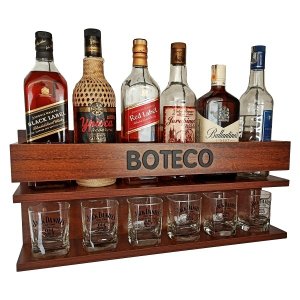 Barzinho de Parede - Tema Boteco - cor Nova Imbuia