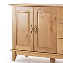 Ver imagem 5 de Aparador Buffet 120cm Madeira Maciça 2 Portas Hazel Carvalho Z25 - Mpozenato