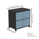 Ver imagem 3 de Mapoteca 10 Gavetas 120,4cm X 122,3cm Aço