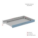 Ver imagem 4 de Mapoteca 10 Gavetas 120,4cm X 122,3cm Aço