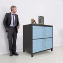 Ver imagem 6 de Mapoteca 10 Gavetas 120,4cm X 122,3cm Aço