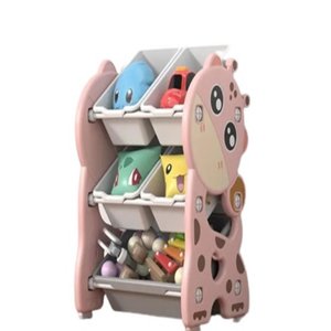Estante Infantil Bau Organizador de Brinquedos Caixa Multiuso Porta Treco Armario Quarto Bebe Girafi
