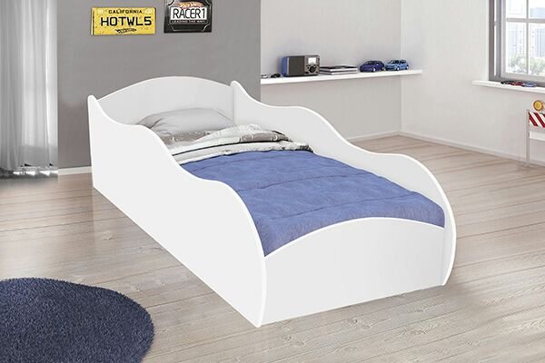 Mini Cama Infantil Carro - Branca