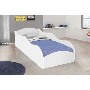 Mini Cama Infantil Carro - Branca