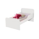 Ver imagem 1 de Mini Cama Branca Infantil com Proteçao Lateral 100% Mdf