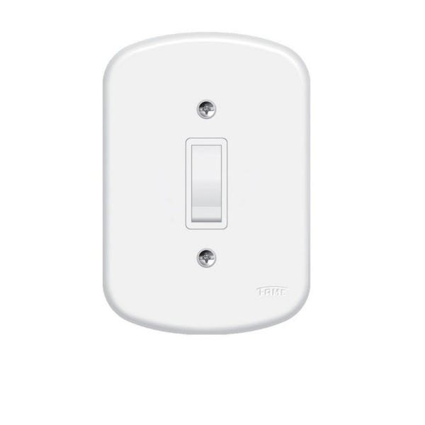 Kit com 10Un - Interruptor Simples 4x2 1 Tecla Fame Blanc - 1