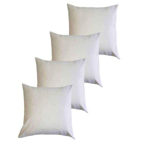 Kit 4 Capas para Almofada 45 Cm X 45 Cm - Casa Chick Suede Bege
