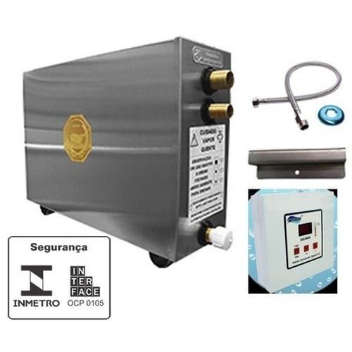 Sauna a vapor elétrica TP 6KW (até 7,5m³) 220V/Bifásica - Comando Digital - IMPERCAP - 1