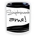 Ver imagem 3 de Caneca Simplesmente AME por Lu.Z 300ml, com alça e interior preto