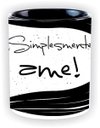 Ver imagem 3 de Caneca Simplesmente AME por Lu.Z 300ml, com alça e interior preto