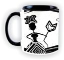 Ver imagem 2 de Caneca Simplesmente AME por Lu.Z 300ml, com alça e interior preto